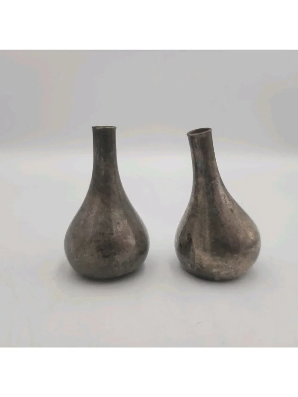 Dansk Designs Silver Plated Onion Teardrop Candle Stick Taper Holder 2.5” Set 2